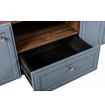 ТВ-тумба серая из массива бука с 2-мя дверками и ящиком Wenge Light варинант исполнения - 6 | Loft Concept в Красноярске