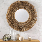 Зеркало из ротанга и сизаля WICKER MIRROR 100 варинант исполнения - 3 | Loft Concept в Красноярске