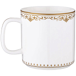 Кружка из фарфора белая с изображением лошади 400 мл Porcelain Horse Set варинант исполнения - 1 | Loft Concept в Красноярске