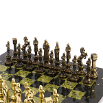 Шахматы Ренессанс из бронзы с доской из натурального камня Змеевик Decorative Thematic Chess варинант исполнения - 2 | Loft Concept в Красноярске