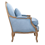 Кресло Ava Classical Armchair light blue velour варинант исполнения - 2 | Loft Concept в Красноярске