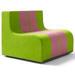Дизайнерское кресло зеленое Poltronova Sofo Verosa Green Pink Armchair варинант исполнения - 1 | Loft Concept в Красноярске