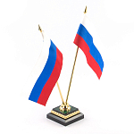 Флагшток из малахита и бронзы с позолотой Stone Flagpole варинант исполнения - 2 | Loft Concept в Красноярске