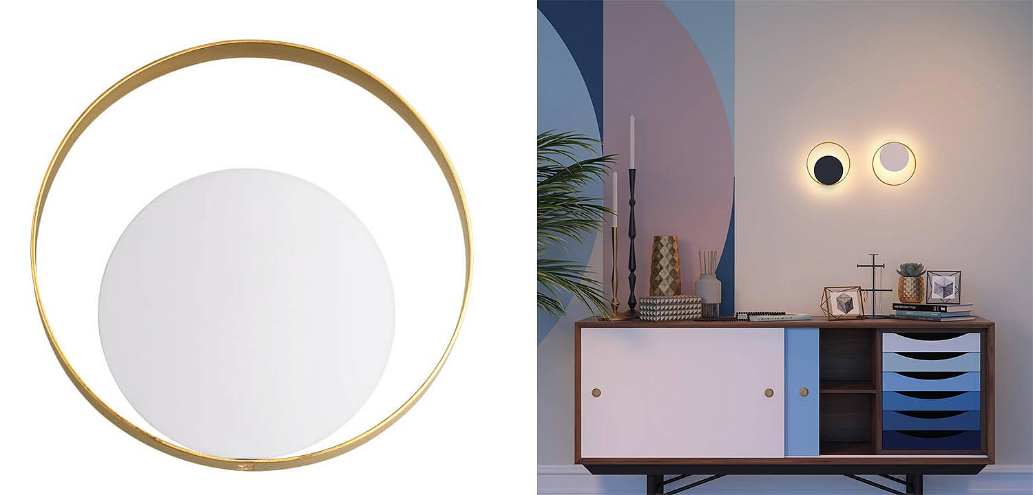 Бра Globo Ocular Sconce Circle White Бра Globo Ocular Sconce Circle White - Loft-Concept в Красноярске