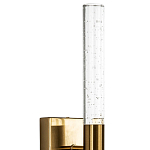 Бра со стеклянным плафоном латунь Gileberte Glass Tube Wall Lamp Brass варинант исполнения - 3 | Loft Concept в Красноярске