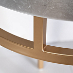 Столик журнальный серебристый с круглой столешницей Showing Refinement варинант исполнения - 2 | Loft Concept в Красноярске