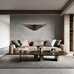 Люстра в виде распахнутых крыльев из тонких металлических планок Flight of Freedom варинант исполнения - 8 | Loft Concept в Красноярске