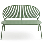 Зелёная скамья из стали Goodwin Metal Bench Green варинант исполнения - 5 | Loft Concept в Красноярске