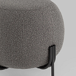 Пуф в ткани букле темно-серого цвета Pikelet варинант исполнения - 3 | Loft Concept в Красноярске