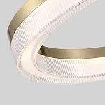 Люстра подвесная круглая светодиодная с золотым каркасом Ring Horizontal варинант исполнения - 2 | Loft Concept в Красноярске