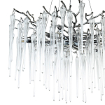 Люстра с хрустальными подвесками Frozen Drops Chandelier Chrome 10 варинант исполнения - 3 | Loft Concept в Красноярске