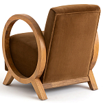 Кресло с круглыми деревянными подлокотниками Modesto Chair варинант исполнения - 4 | Loft Concept в Красноярске