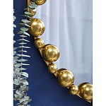 Зеркало круглое в фактурной золотистой раме из металла Mirror Golden Placer варинант исполнения - 4 | Loft Concept в Красноярске