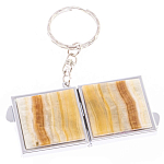 Зеркало брелок складное двухстороннее из натурального камня Оникс Silver Stone Mirrors варинант исполнения - 5 | Loft Concept в Красноярске