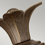 Бра для ванных комнат с прозрачным стеклянным плафоном в форме ананаса и декоративным основанием с рельефным узором Hinkley варинант исполнения - 8 | Loft Concept в Красноярске