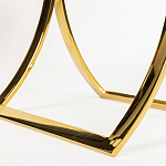 Кофейный столик на подстолье золотого цвета Noelle варинант исполнения - 5 | Loft Concept в Красноярске