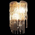 Бра с эффектом стекающего стекла и прозрачными трубками Textured Glass варинант исполнения - 5 | Loft Concept в Красноярске