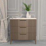 Комод коричневый с 3-мя ящиками на 4-х ножках Harper Line варинант исполнения - 1 | Loft Concept в Красноярске