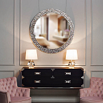 Настольная лампа с кремовым абажуром на граненном основании Crystal Facets варинант исполнения - 2 | Loft Concept в Красноярске