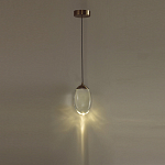 Подвесной светильник с плафоном в форме капли Crystal Transparent Drop варинант исполнения - 5 | Loft Concept в Красноярске