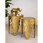 Столик дизайнерский Copper streaks варинант исполнения - 8 | Loft Concept в Красноярске