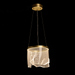 Подвесной светильник цилиндрической формы с прозрачным волнистым плафоном Wave Line варинант исполнения - 3 | Loft Concept в Красноярске