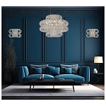 Люстра круглая с россыпью хрусталя Perfection of Diamonds варинант исполнения - 3 | Loft Concept в Красноярске