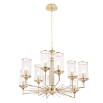 Люстра с 9-ю цилиндрическими стеклянными плафонами Jeanette варинант исполнения - 2 | Loft Concept в Красноярске