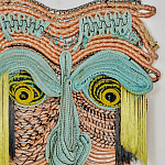 Арт-Объект из нитей Абстрактный портрет Joana Schneider  варинант исполнения - 1 | Loft Concept в Красноярске