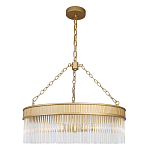 Люстра подвесная круглая со стеклянными трубками Nembus варинант исполнения - 1 | Loft Concept в Красноярске