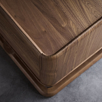 Прикроватный деревянный столик с 2-мя ящиками Moon Walnut Furniture варинант исполнения - 4 | Loft Concept в Красноярске