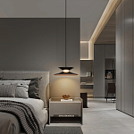 Подвесной светильник черного цвета из металла Obsidian Touch варинант исполнения - 5 | Loft Concept в Красноярске