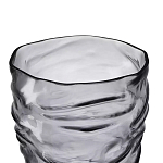 Ваза стеклянная фактурная Crumpled Vase 25,3 см варинант исполнения - 2 | Loft Concept в Красноярске