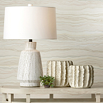 Настольная лампа с корпусом в форме вазы и белым абажуром Lots of Strokes варинант исполнения - 4 | Loft Concept в Красноярске