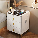 Умная прикроватная тумбочка c зарядкой для телефона Smart Furniture варинант исполнения - 1 | Loft Concept в Красноярске