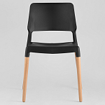 Пластиковый стул на ножках из массива бука Ferret Black 4 шт варинант исполнения - 2 | Loft Concept в Красноярске