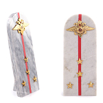 Сувенир Погон МВД из натурального камня мрамор Souvenir Epaulets варинант исполнения - 4 | Loft Concept в Красноярске