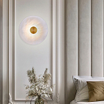 Бра светодиодный с мраморным рассеивателем латунь варинант исполнения - 3 | Loft Concept в Красноярске