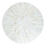 Столик с инкрустацией с перламутровым узором Dominic White варинант исполнения - 2 | Loft Concept в Красноярске