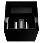 Уличный настенный светильник светодиодный формы куб черного цвета из металла Urban Minimalist варинант исполнения - 4 | Loft Concept в Красноярске