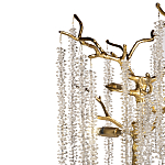 Лампа настольная со стеклянными подвесами цвет золото FAIRYTREE Light варинант исполнения - 2 | Loft Concept в Красноярске