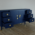 Большой Комод-буфет Elsa Dreams Blue с ящиками варинант исполнения - 1 | Loft Concept в Красноярске