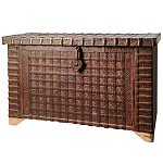 Большой Этнический сундук с металлическим декором  варинант исполнения - 3 | Loft Concept в Красноярске