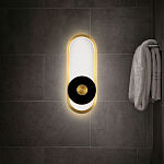 Бра с овальной рамой цвета латунь Midnight Orbit варинант исполнения - 5 | Loft Concept в Красноярске