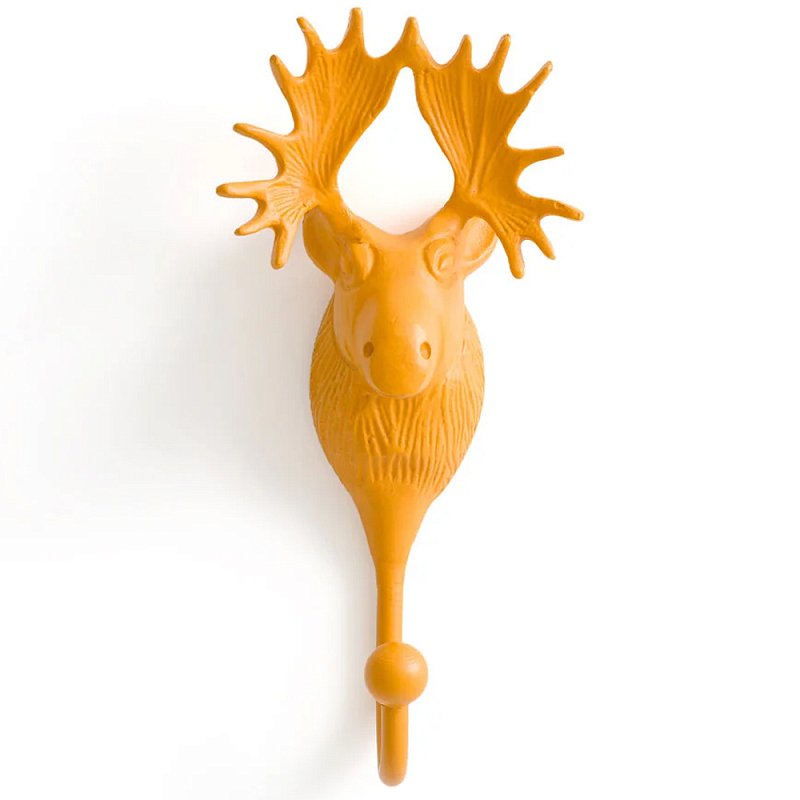 Настенный крючок голова оленя Deer Wall Hook Mustard Горчичный Настенный крючок голова оленя Deer Wall Hook Mustard Горчичный в Красноярске | Loft Concept