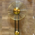 Бра с круглым рифленым плафоном янтарного цвета Savio Glass Disc Light варинант исполнения - 2 | Loft Concept в Красноярске