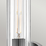 Бра для ванных комнат с прозрачным цилиндрическим плафоном на круглом основании Hinkley варинант исполнения - 10 | Loft Concept в Красноярске