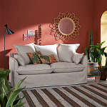 Зеркало из ротанга в форме цветка WICKER MIRROR 90 варинант исполнения - 3 | Loft Concept в Красноярске