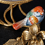 Чаша на ножке из стекла с бронзовыми элементами Bronze Branch варинант исполнения - 2 | Loft Concept в Красноярске