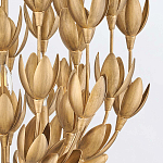 Люстра золотого цвета из множества металлических лепестков в форме тюльпанов Hinkley варинант исполнения - 7 | Loft Concept в Красноярске